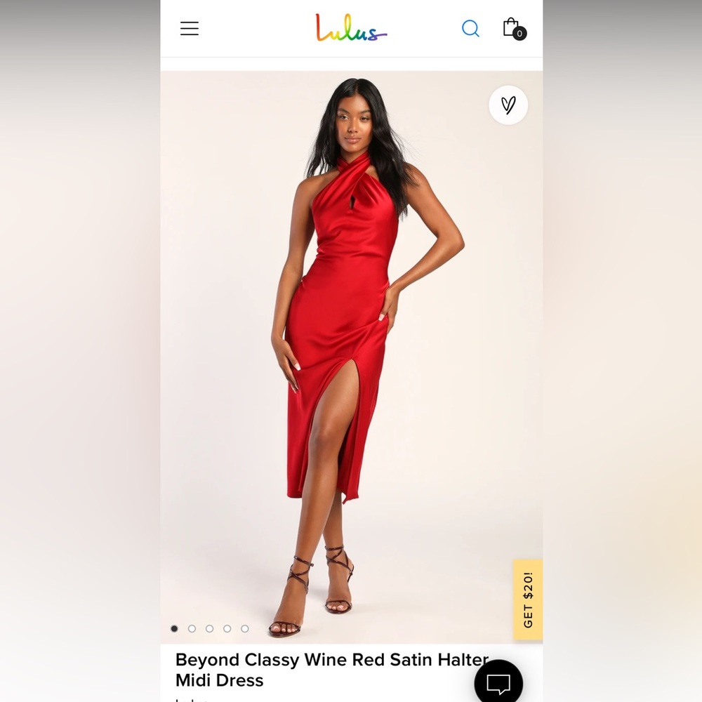 Red MIDI Dress